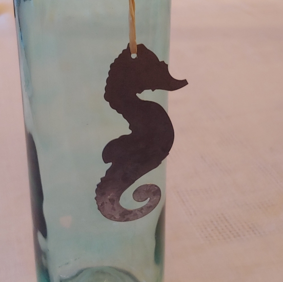 Seahorse Decorative Glass Bottle - Picture 7 of 11